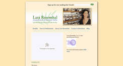 Desktop Screenshot of lararosenthal.com