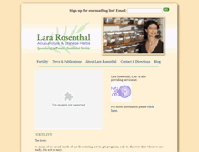 Tablet Screenshot of lararosenthal.com